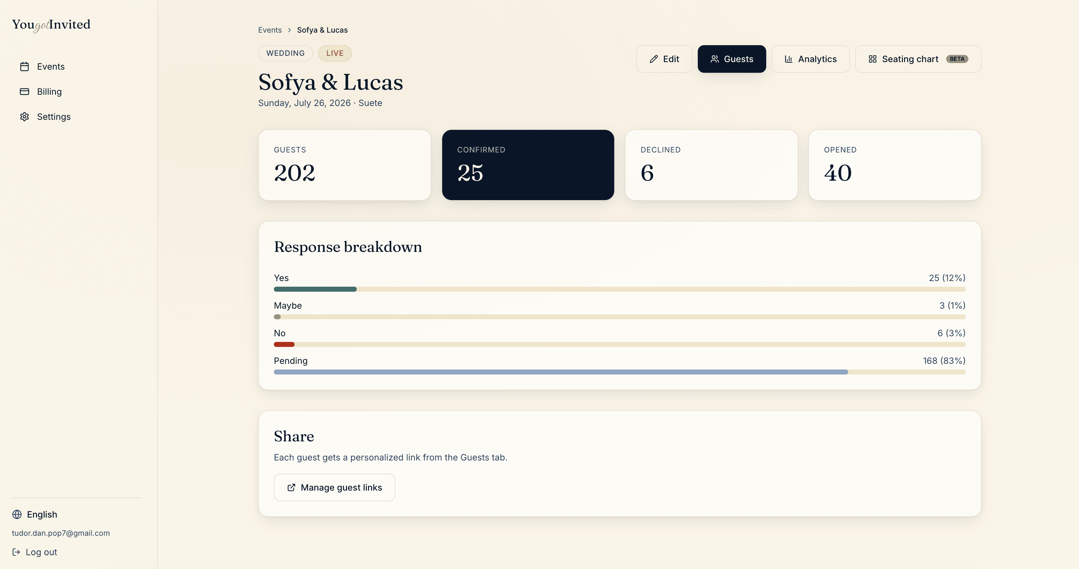 Response tracking